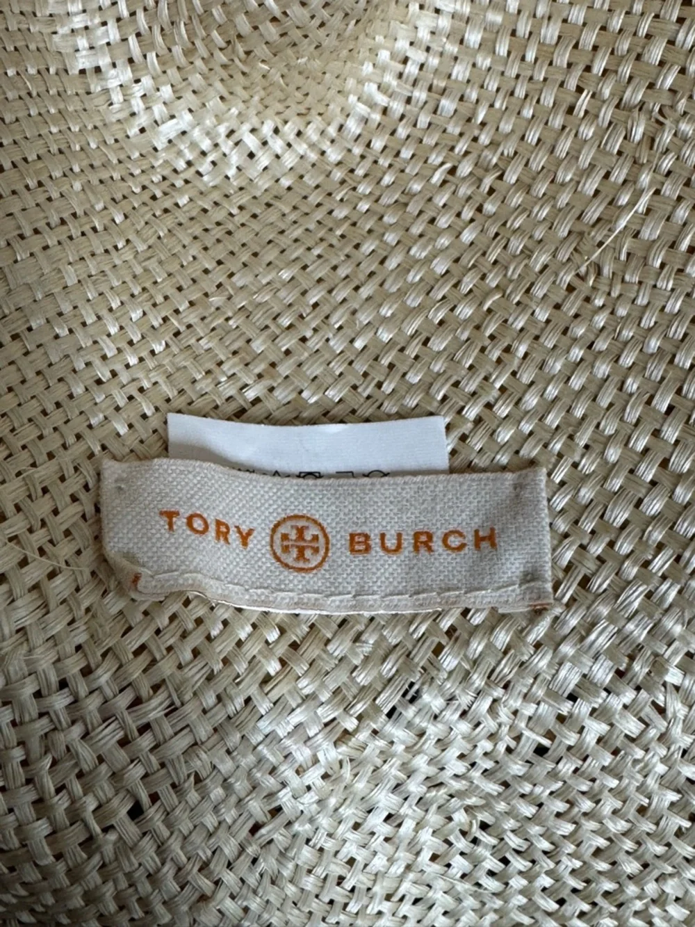 Tory Burch natural straw panama fedora boho hat OS